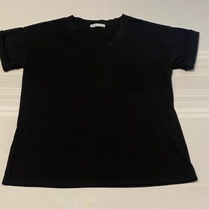 Miholl Women’s Black V-Neck T-Shirt